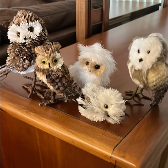 Set of Decorative Owl Figurines - Picture 3 of 3